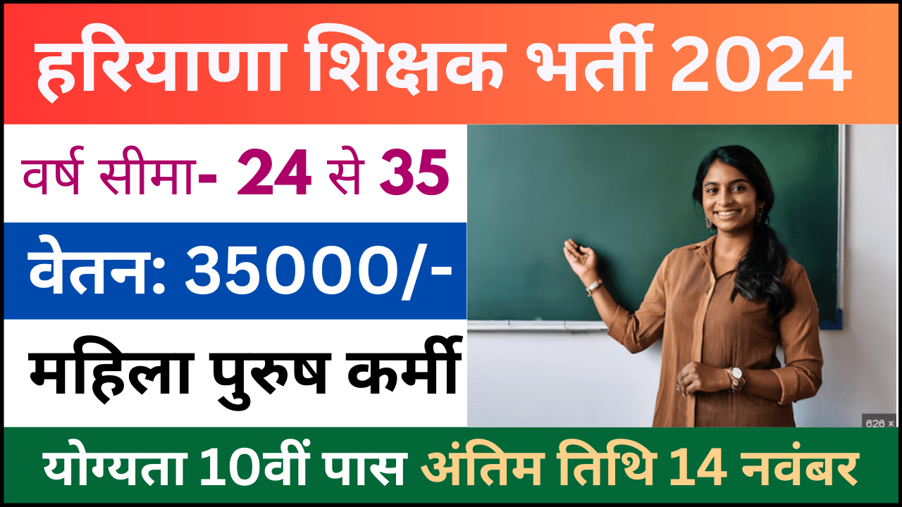 Haryana Teacher Eligibility Test Recruitment 2024: हरियाणा शिक्षक पात्रता परीक्षा भर्ती