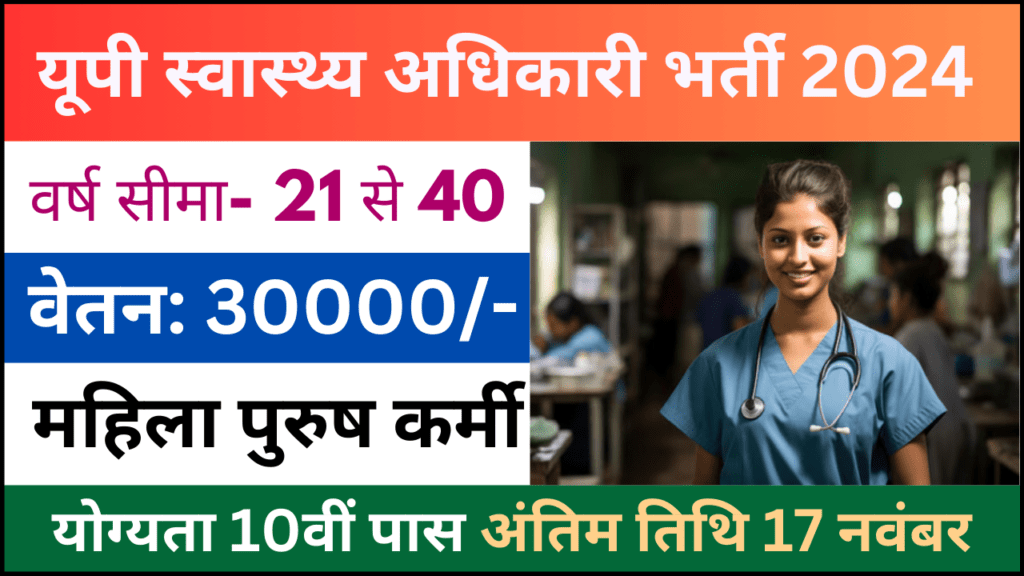 Uttar Pradesh Community Health Officer Recruitment 2024: उत्तर प्रदेश सामुदायिक स्वास्थ्य अधिकारी भर्ती