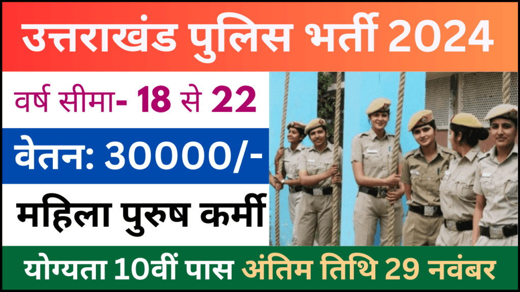 Uttarakhand Police Constable Recruitment 2024: उत्तराखंड पुलिस कांस्टेबल