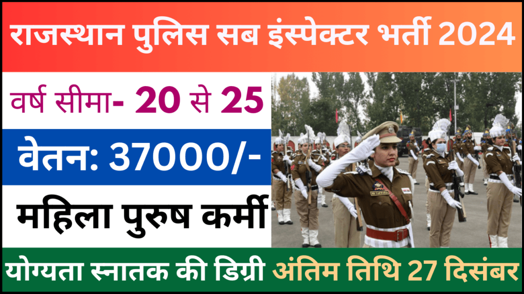 Rajasthan Police Sub Inspector Recruitment 2024: राजस्थान पुलिस सब इंस्पेक्टर परीक्षा भर्ती